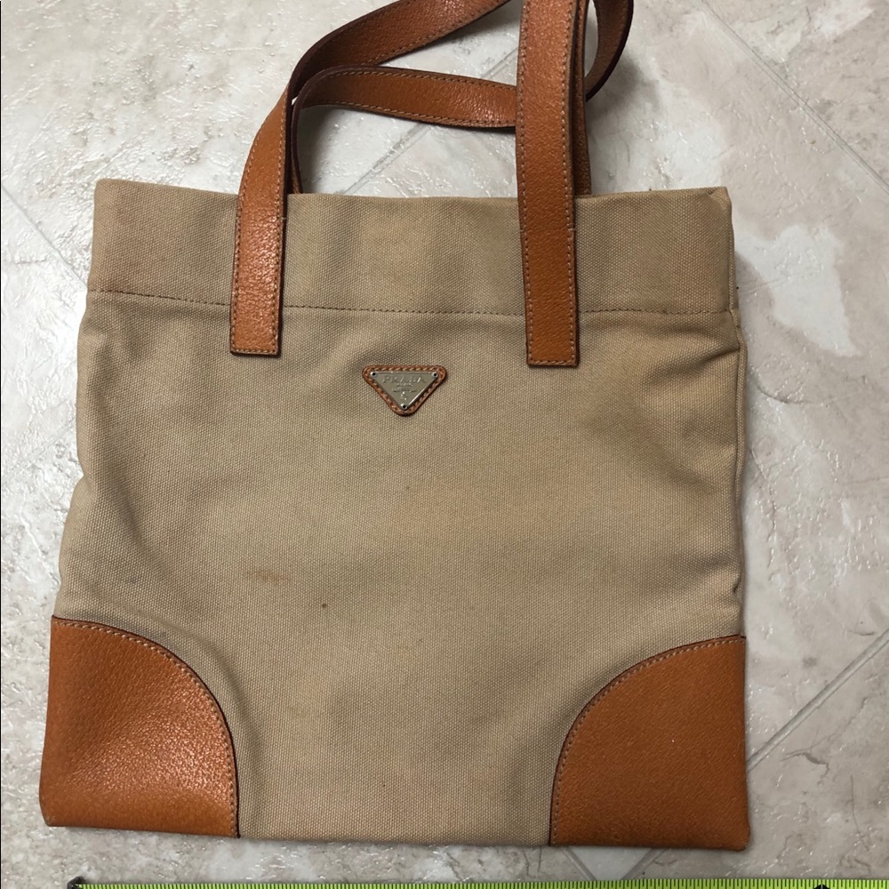 Authentic Prada Canvas Tote